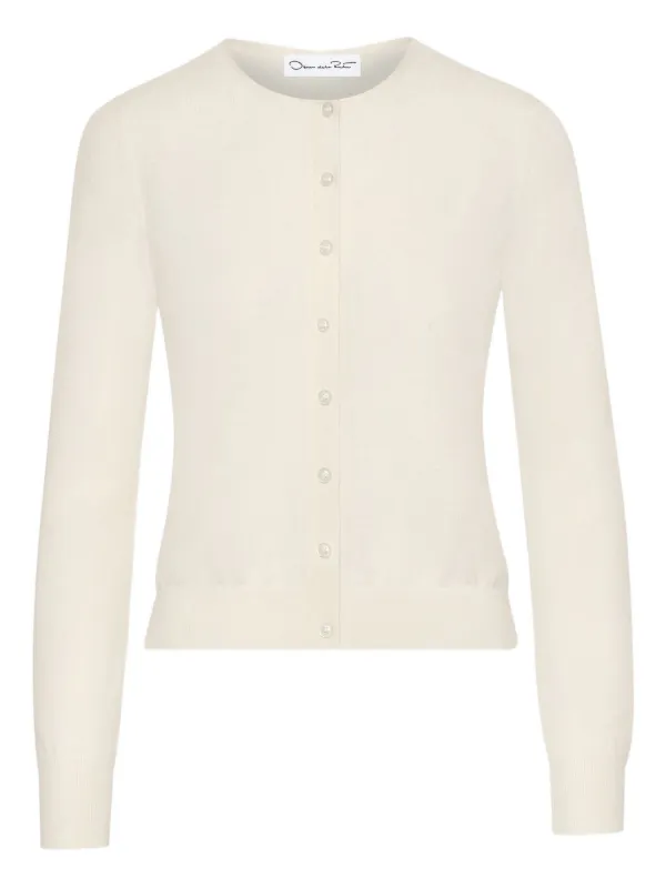 Oscar De La Renta button-front Cardigan White FARFETCH KW