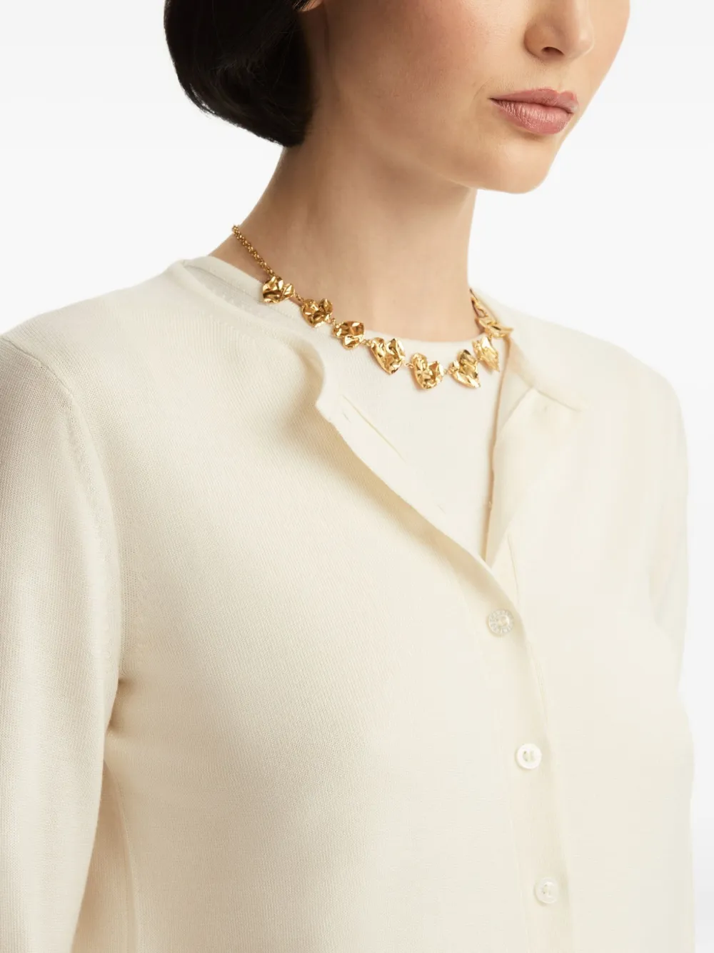 Oscar de la Renta Vest met knopen Wit