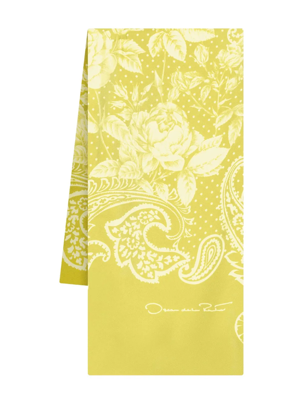 Oscar de la Renta paisley-print silk scarf | Image 2