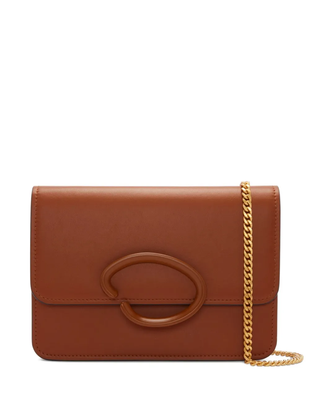Oscar de la Renta leather crossbody bag - ブラウン Oscar de la Renta leather crossbody bag - ブラウン
