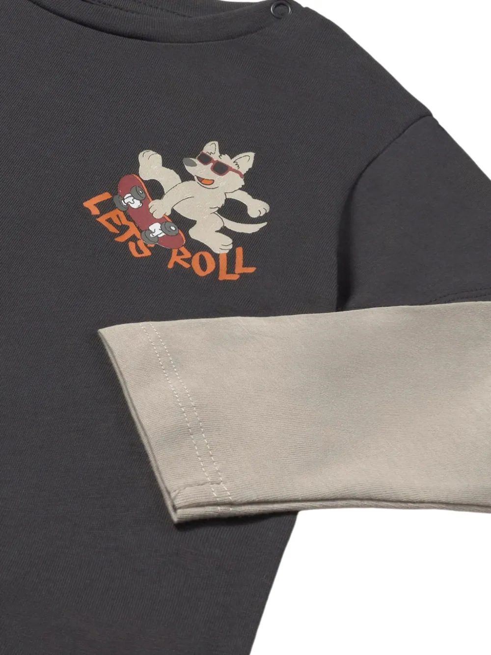 Mayoral T-shirt met dubbele mouwen Grijs