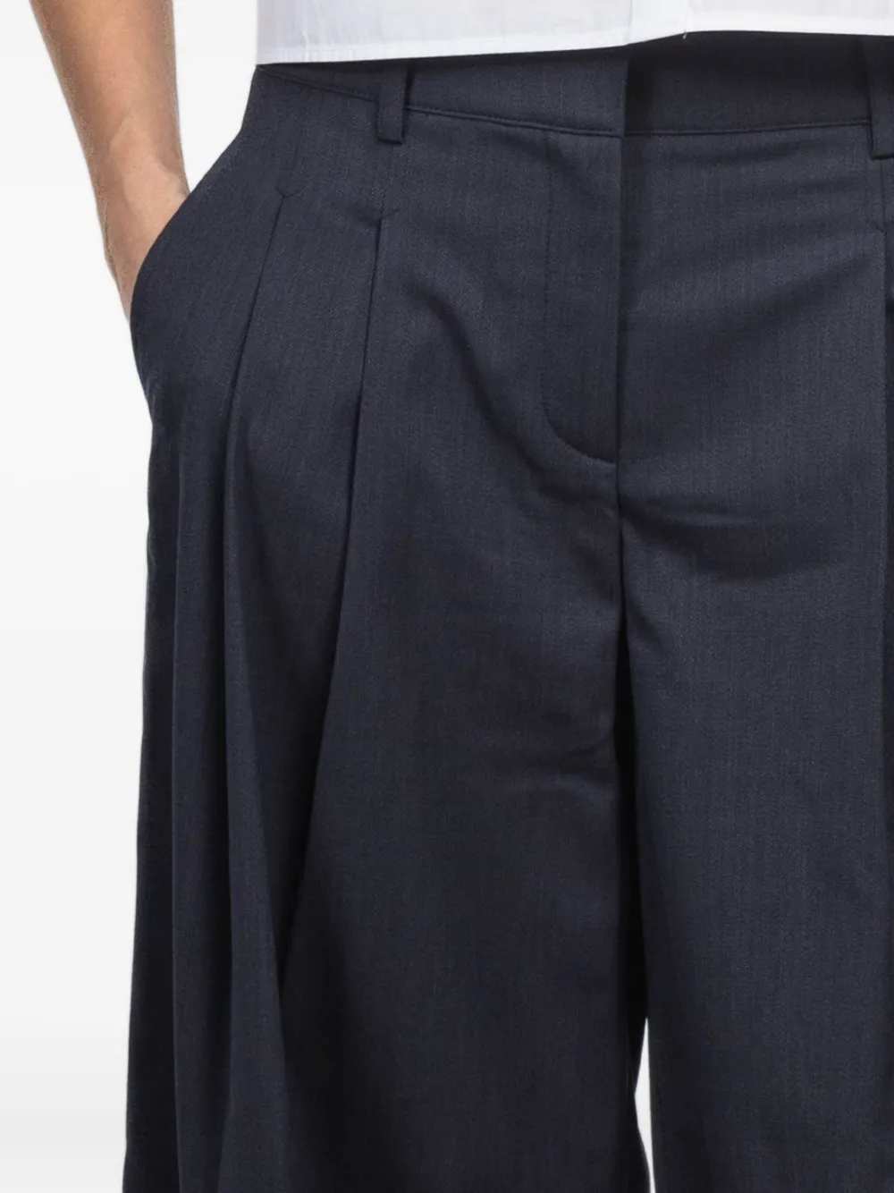 TWP New Didi geplooide broek Blauw