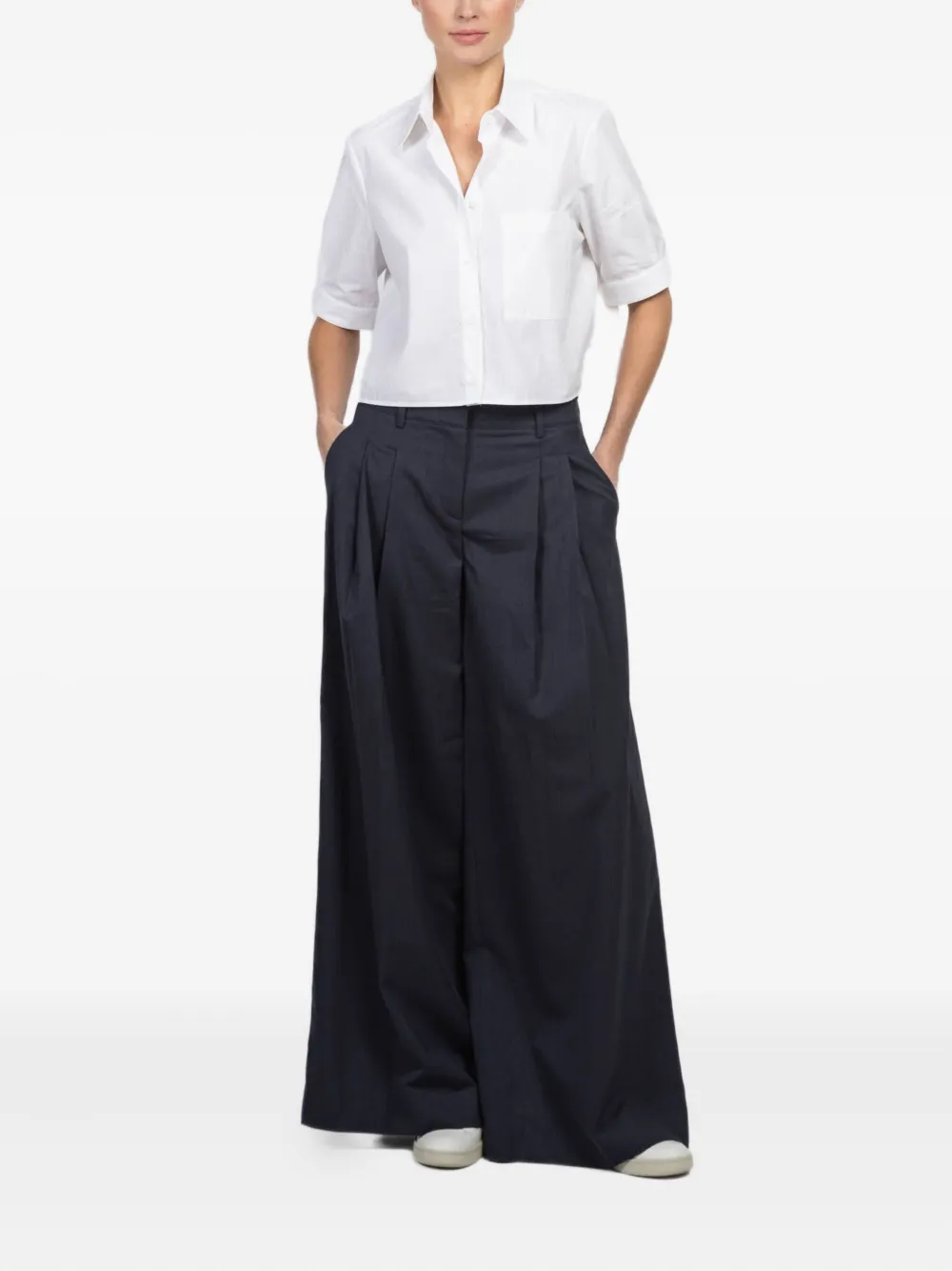 TWP New Didi geplooide broek - Blauw