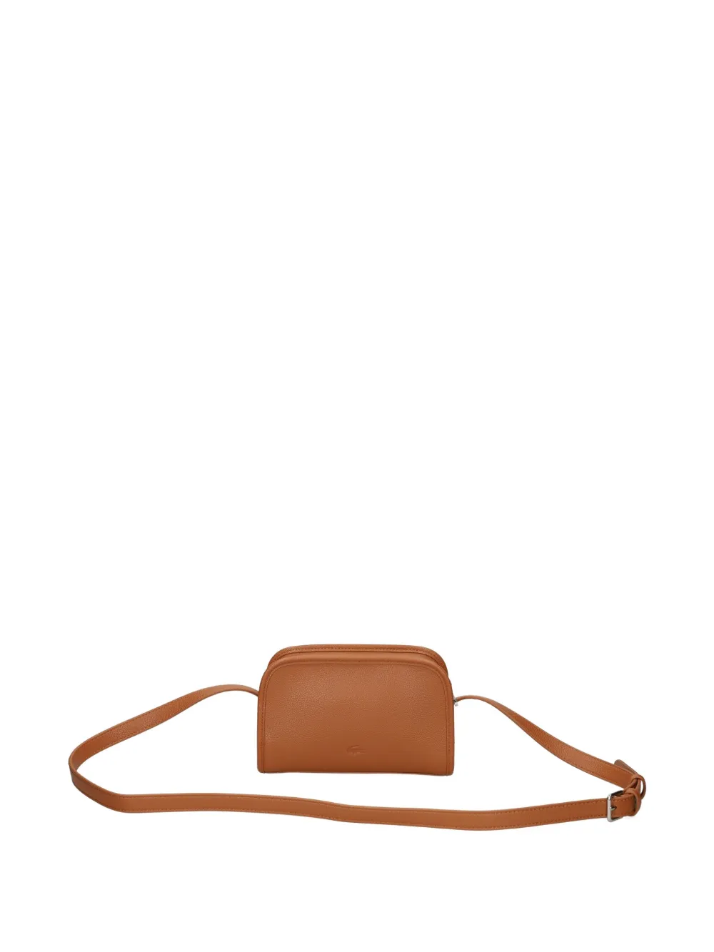 Lacoste Adjustable Strap Cross Body In Brown