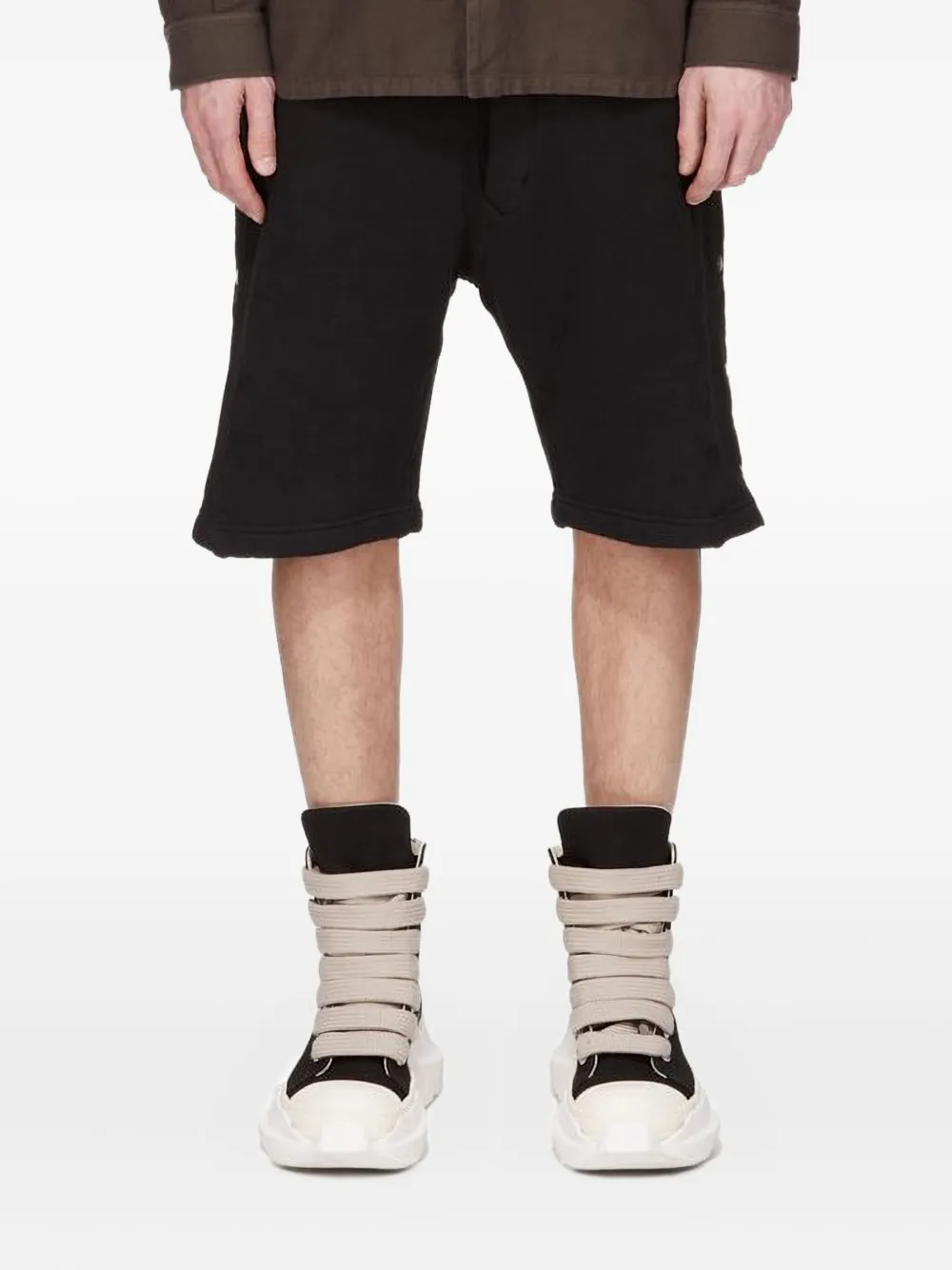 Rick Owens DRKSHDW Concordians Pusher ショートパンツ - ブラック Rick Owens DRKSHDW Concordians Pusher ショートパンツ - ブラック