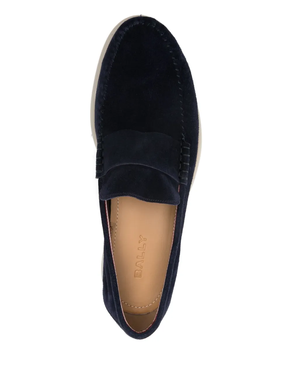 Bally Suède penny loafers Blauw