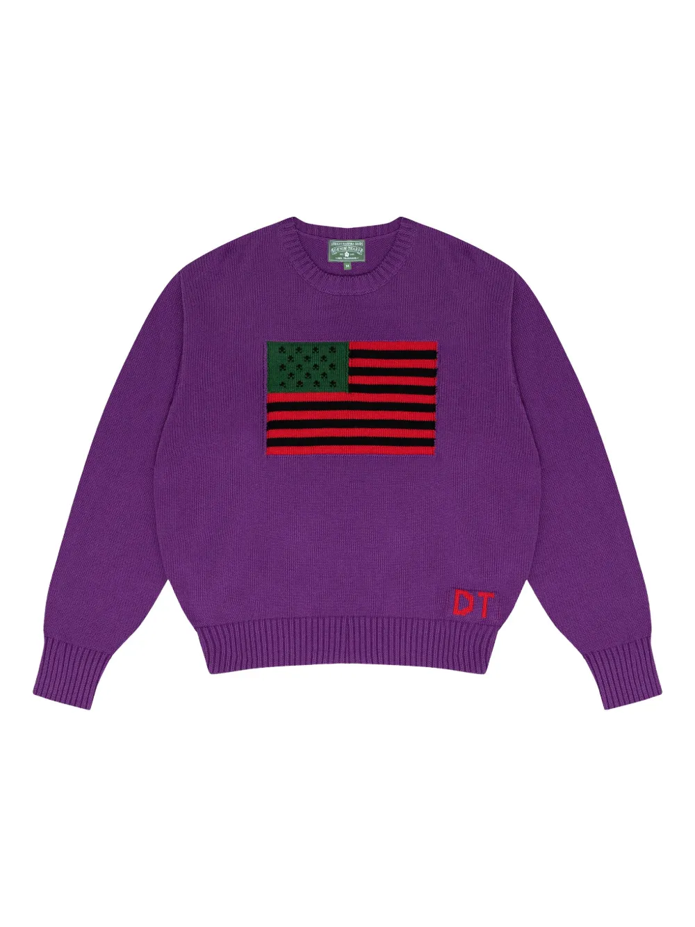 Denim Tears 1619 Pan African flag sweater | Purple | Image 1