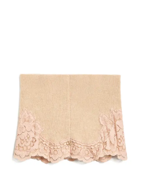 Valentino Garavani cashmere lace-detailing headband