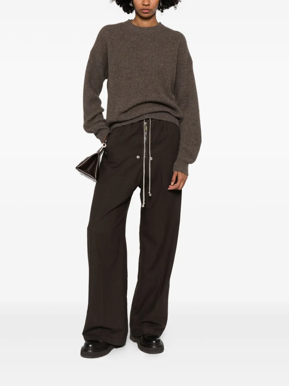 Rick Owens DRKSHDW Geth Bela drawstring-waist trousers | Wide-Leg Pants | Image 2