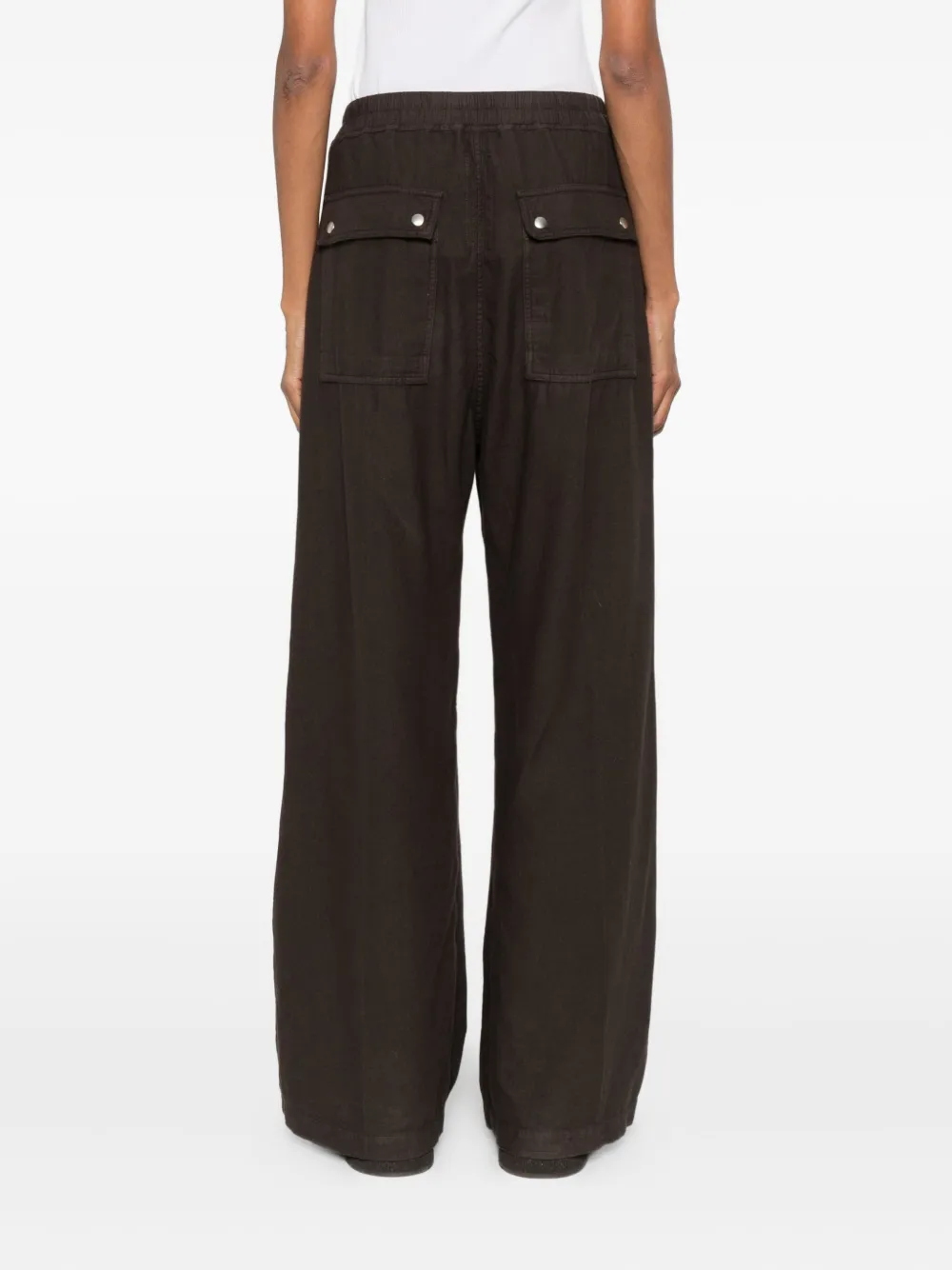 Rick Owens Drkshdw Geth Bela Drawstring-waist Trousers In Brown