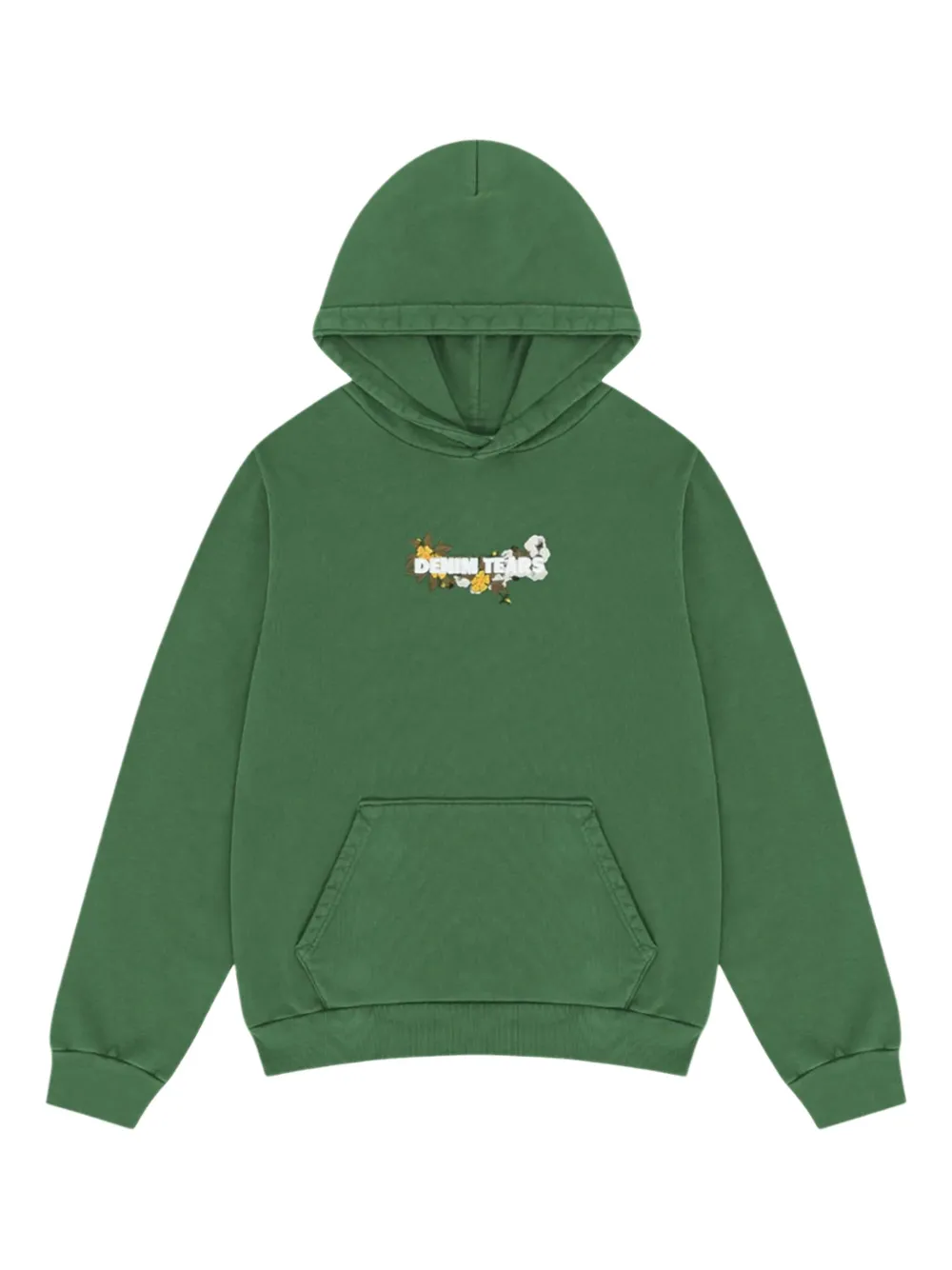 Denim Tears hoodie à fleurs | vert | Image 1
