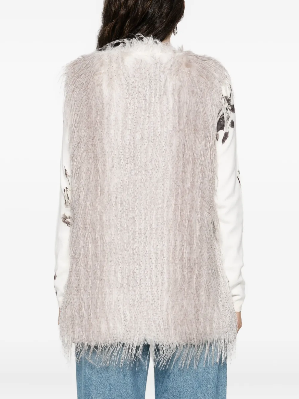 Blugirl V-neck Gilet In Purple