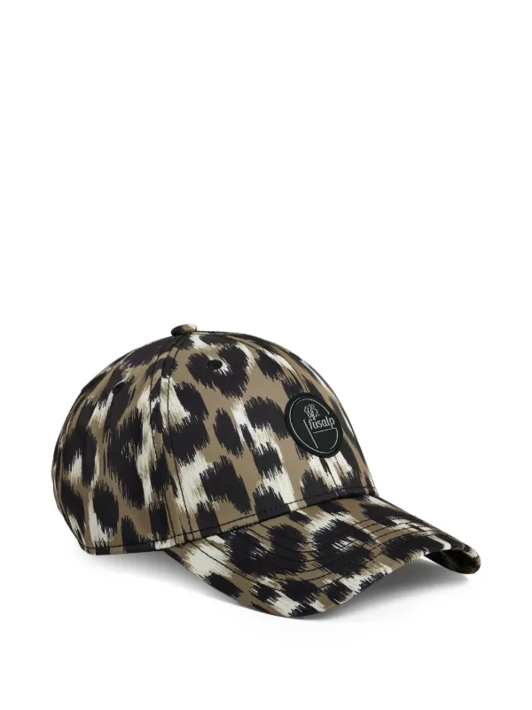 Fusalp Leopard-print Baseball Cap in Brown
