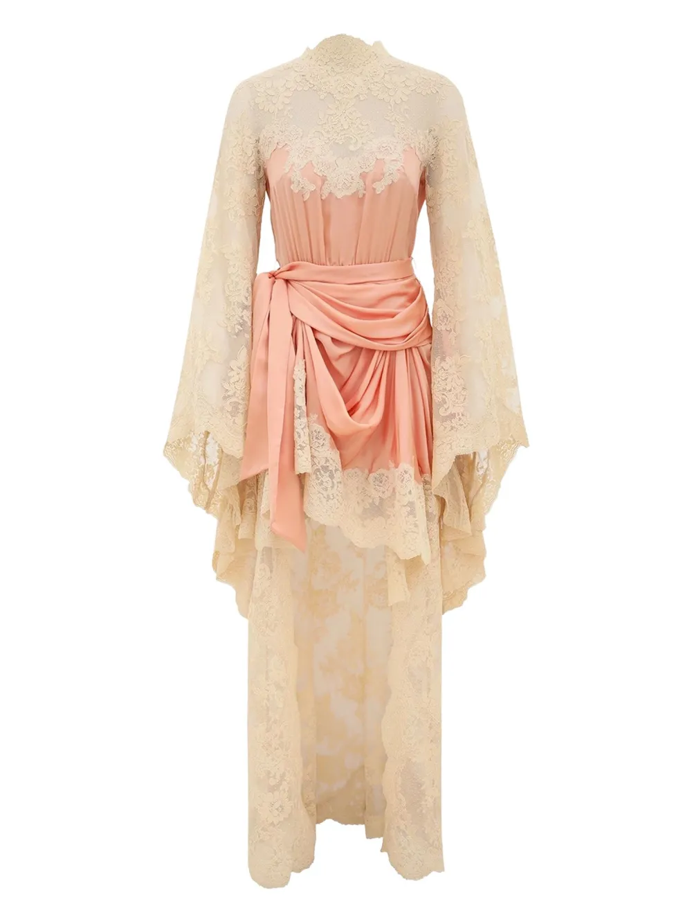 Zimmermann Lace-trimmed High-low Dress In Multi