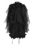 ZIMMERMANN ruffle-applique mini dress - Black