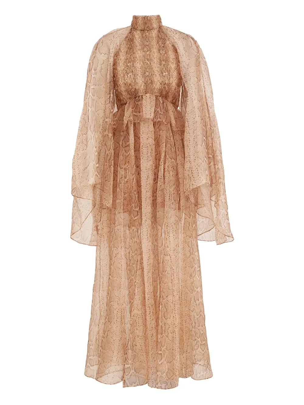 ZIMMERMANN snake-print maxi dress - ニュートラル ZIMMERMANN snake-print maxi dress - ニュートラル