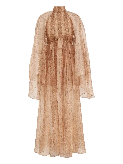 ZIMMERMANN snake-print maxi dress