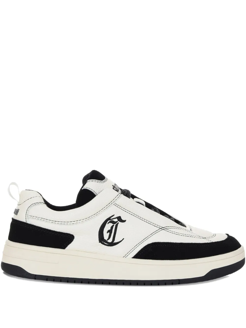 Just Cavalli logo-detail leather sneakers - ホワイト Just Cavalli logo-detail leather sneakers - ホワイト