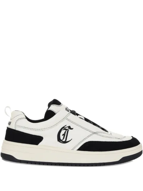 Just Cavalli logo-detail leather sneakers
