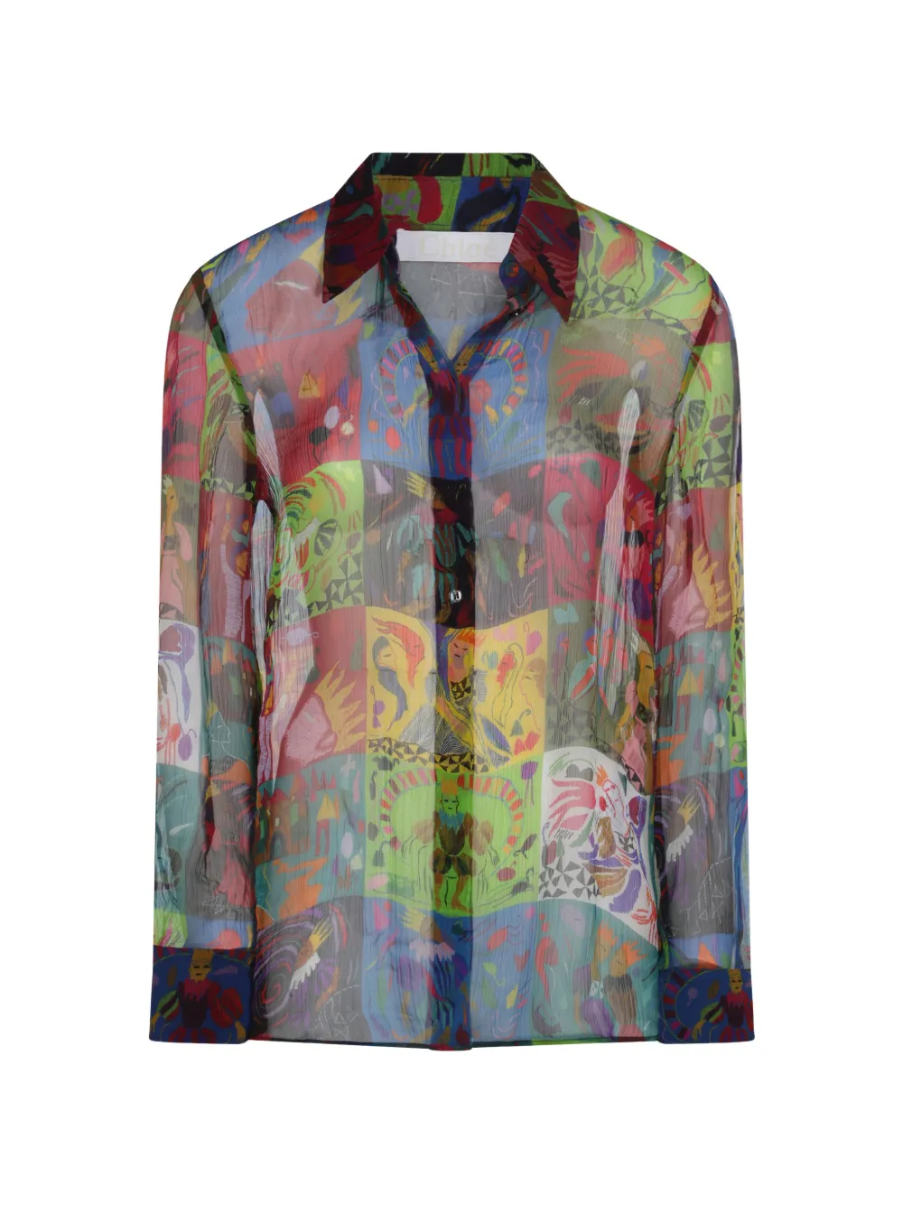 Chloé Camicia in seta - Blu