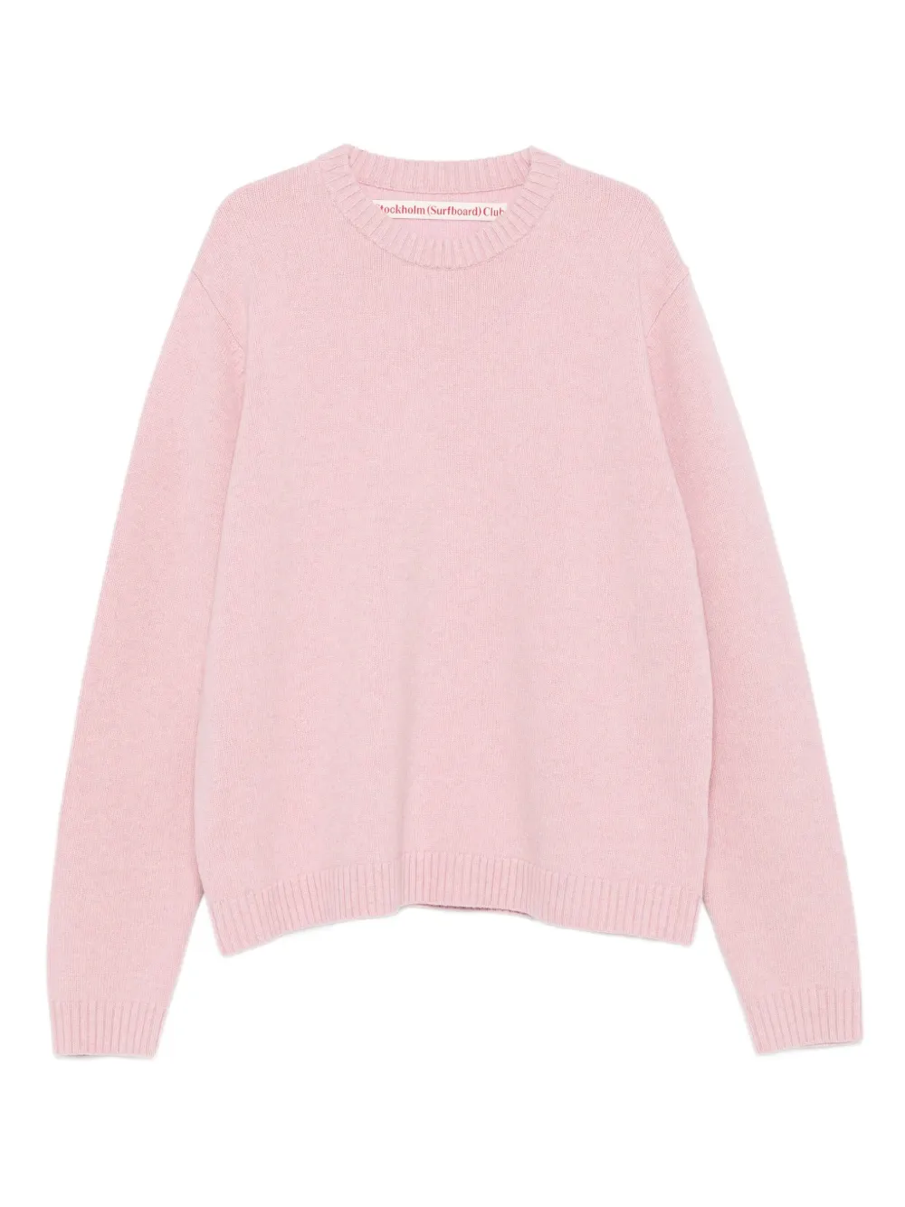 Stockholm Surfboard Club crew-neck wool sweater - Rosa