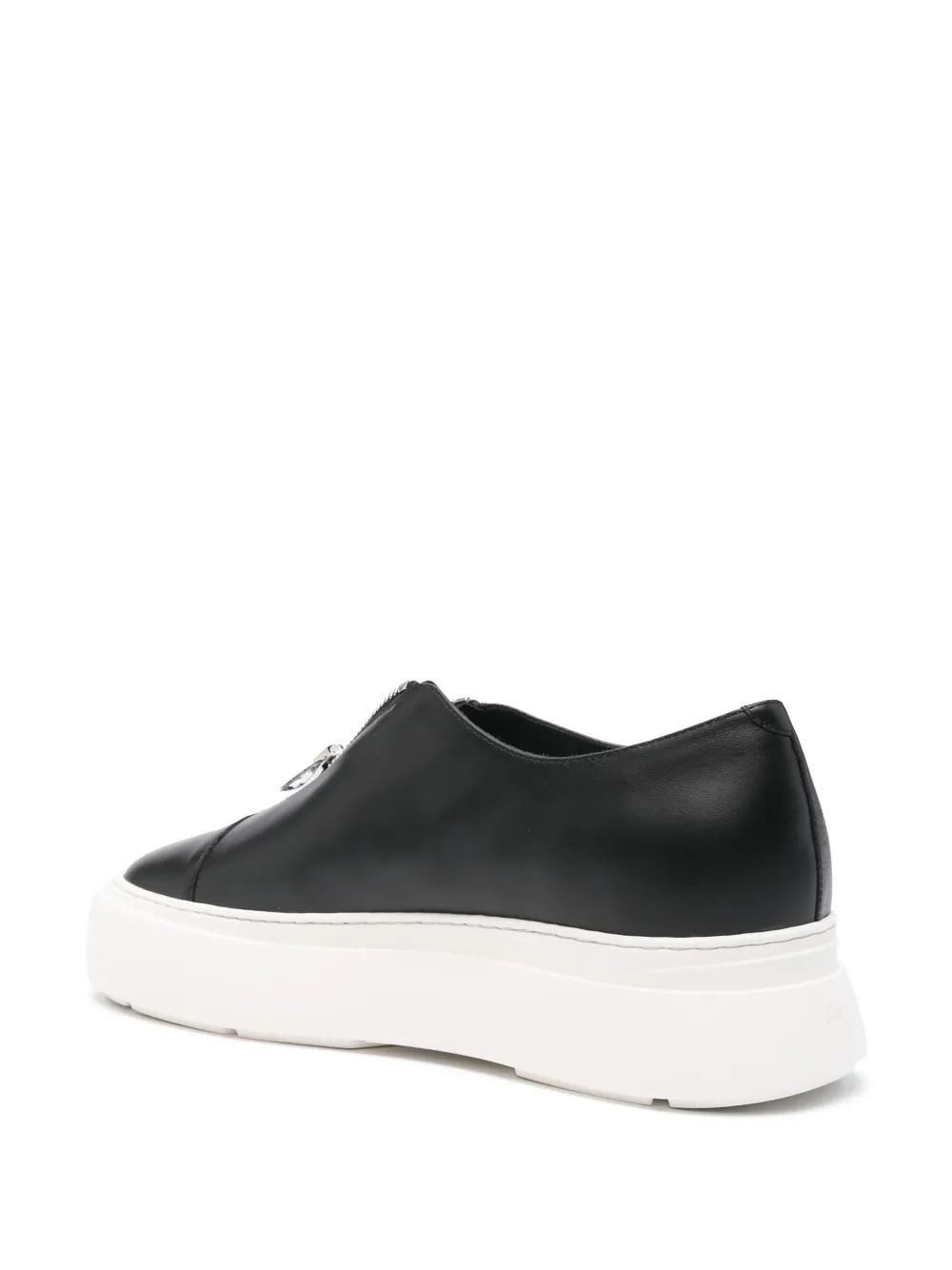 Giuseppe Zanotti Sneakers met plateauzool en rits Zwart