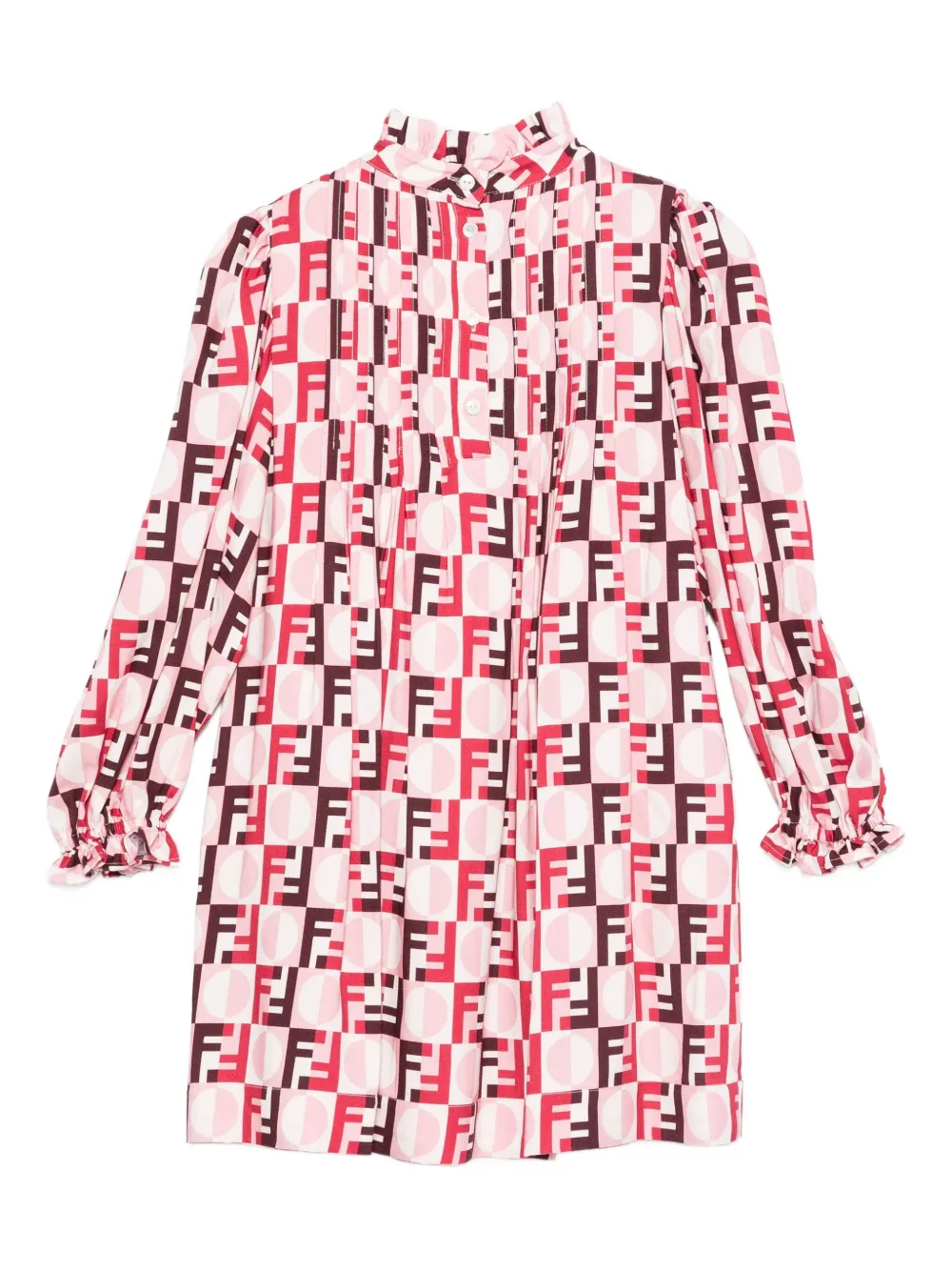 Fendi Kids robe imprimée à volants | Robes habillées | Image 2