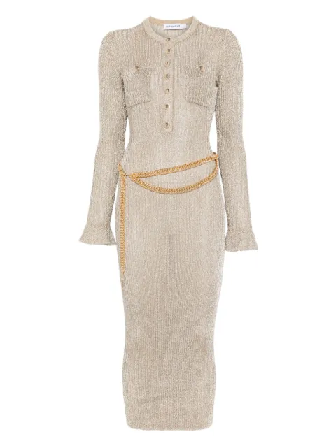 Self-Portrait ribbed midi dress