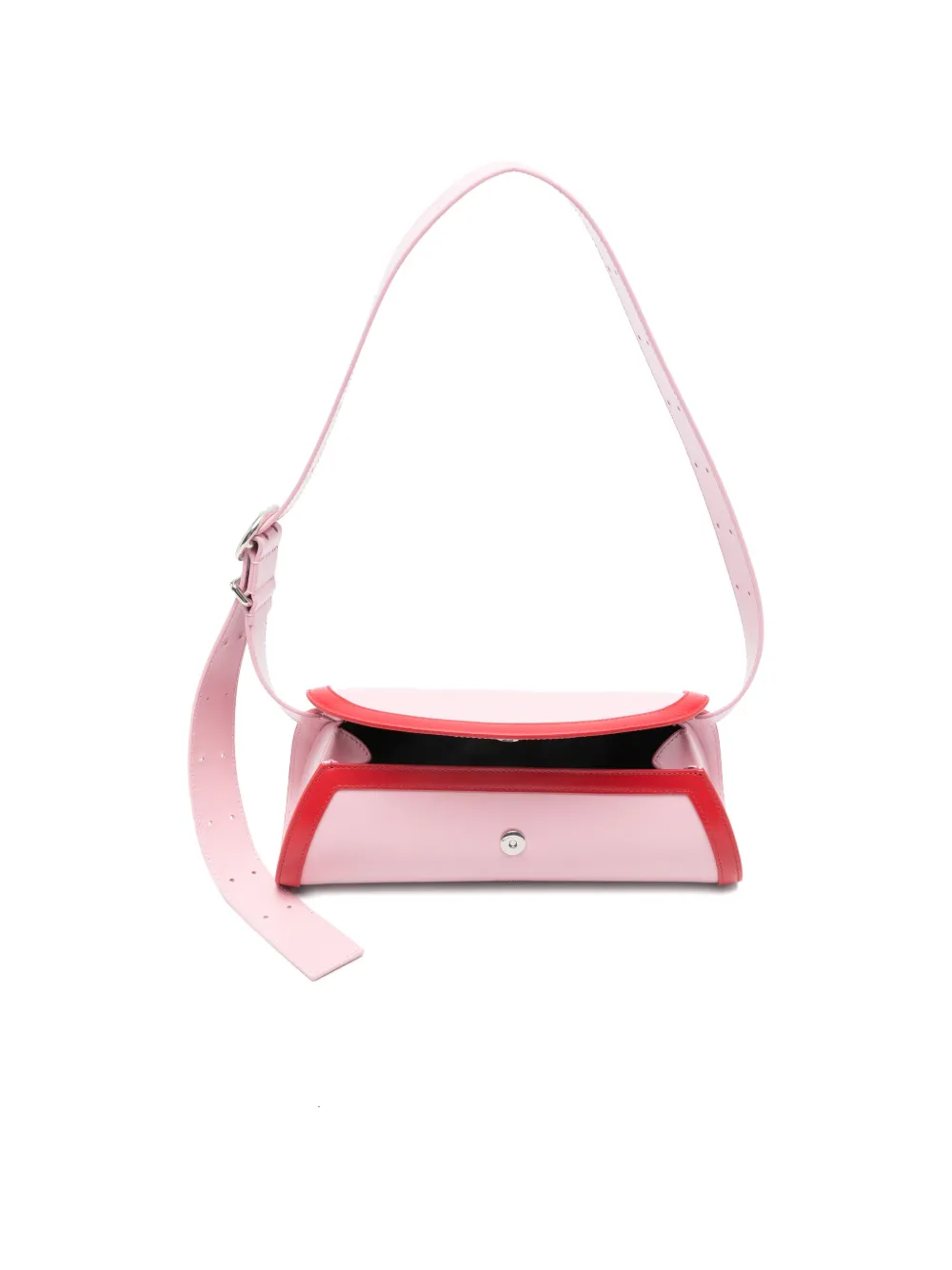 Jil Sander Cannolo tweekleurige schoudertas Roze