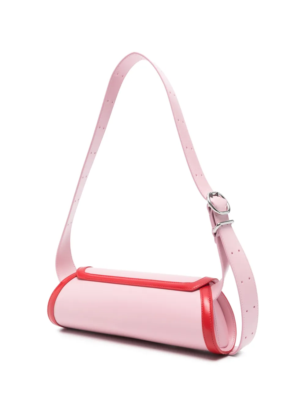 Jil Sander Cannolo tweekleurige schoudertas Roze