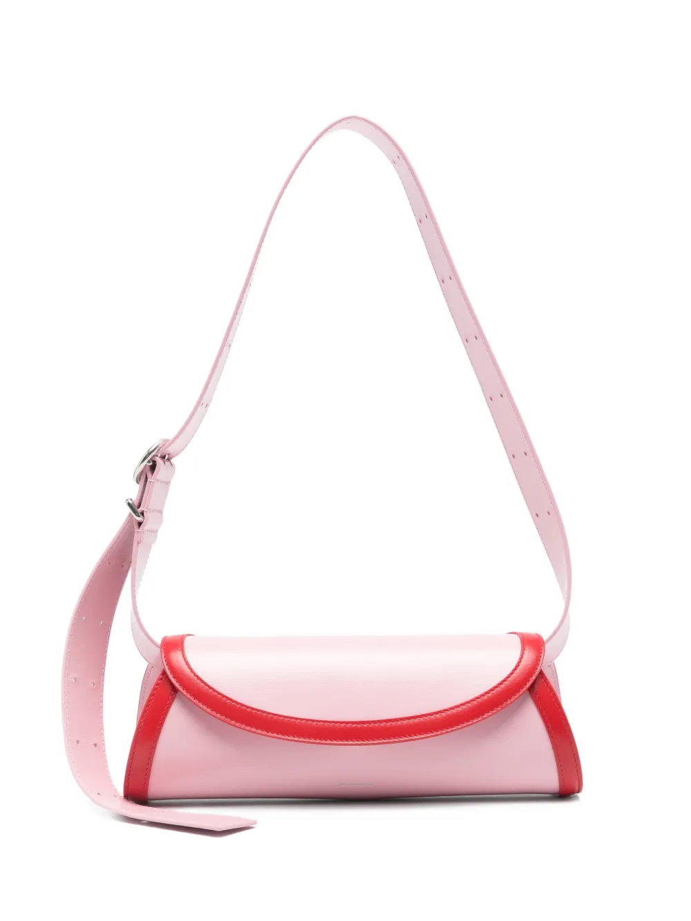 Jil Sander Cannolo bicolour shoulder bag - Rosa