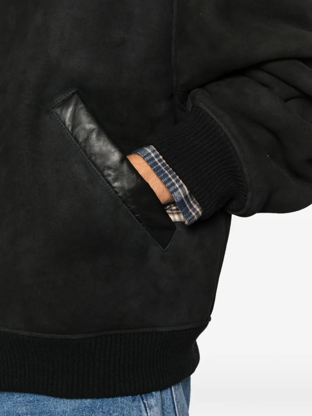 Studio Nicholson X Aaron Levine Berkeley Bomber Jacket In Black