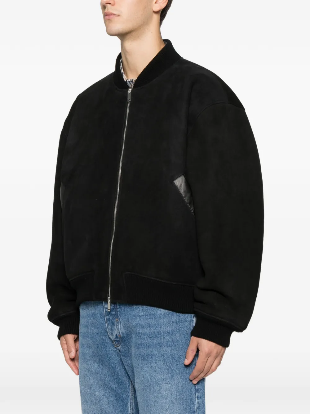 Studio Nicholson X Aaron Levine Berkeley Bomber Jacket In Black
