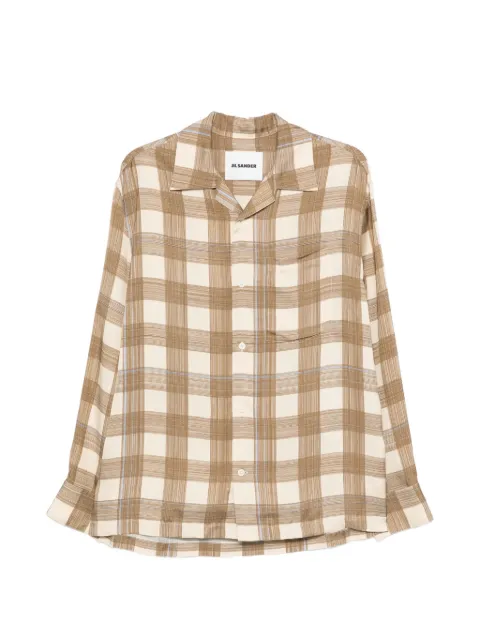 Jil Sander check-print shirt