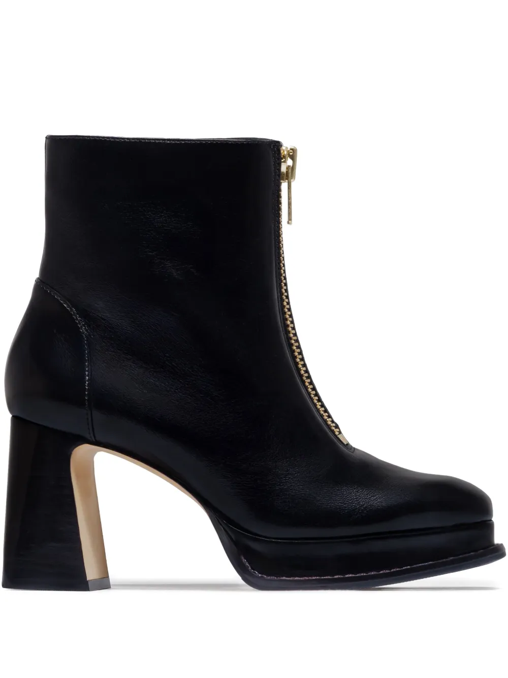 Bernardo 95mm Mafalda zip-front platform boots | Black | Image 1