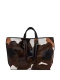 KASSL Editions pony-hair tote bag - Brown