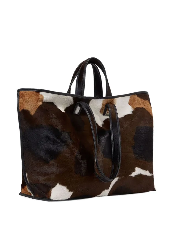 KASSL Editions pony-hair Tote Bag | Brown | FARFETCH