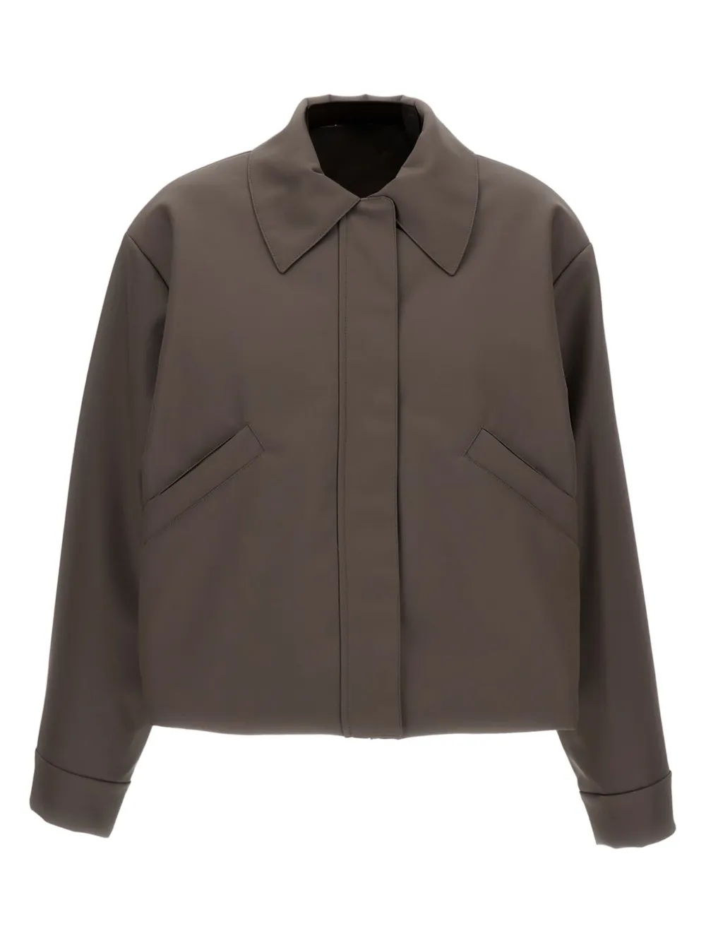 KASSL Editions short rubber bomber jacket | بني | Image 1