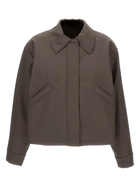 KASSL Editions short rubber bomber jacket