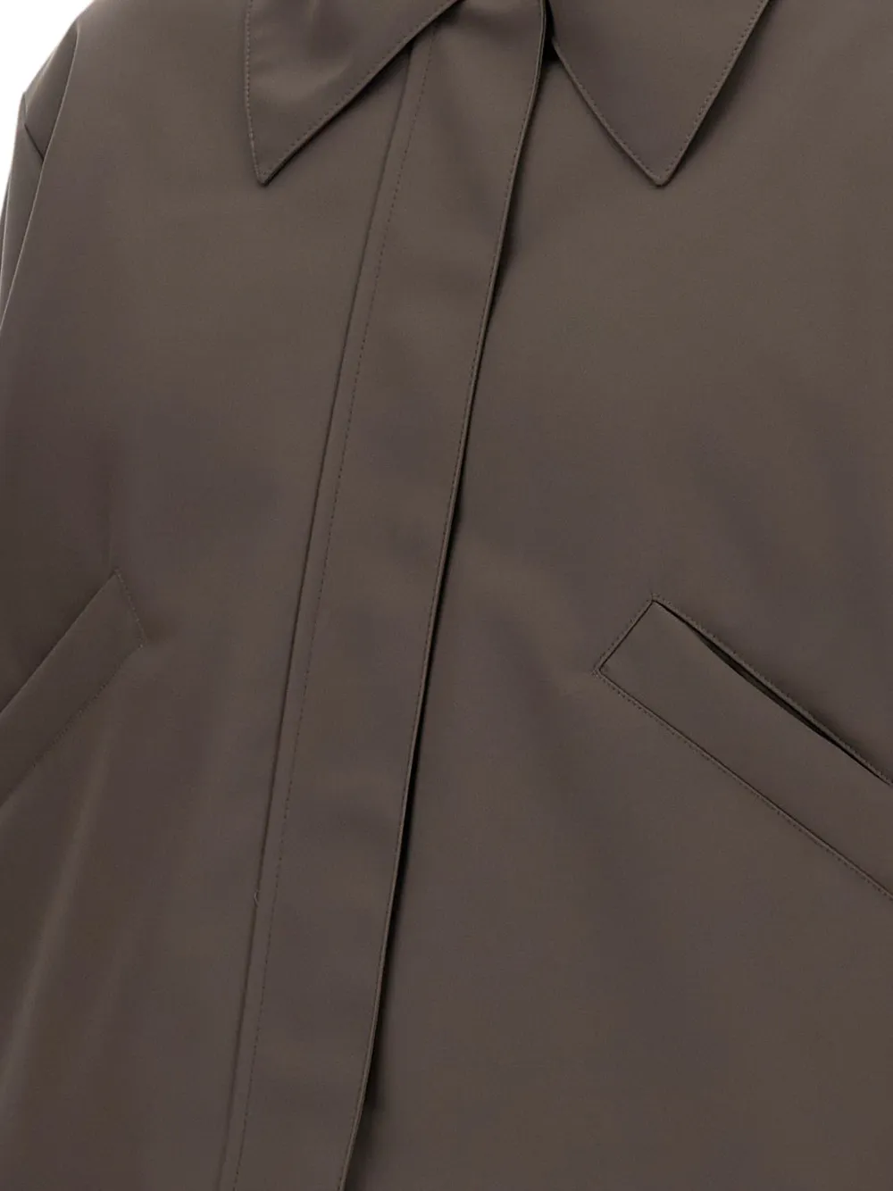 Kassl Editions Short Rubber Bomber Jacket In Brown