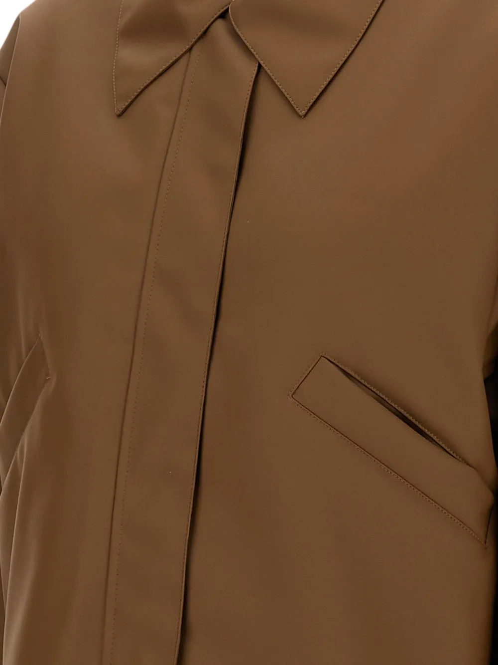 Kassl Editions Drawstring-waist Jacket In Brown
