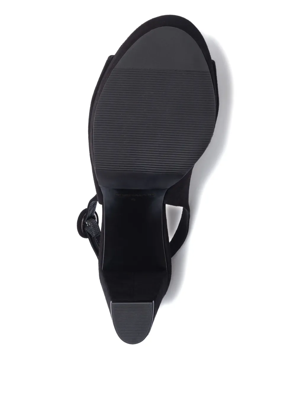 Bernardo Vega Peep-toe Platform Slingback Heels In Black