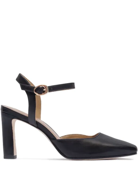 Bernardo 80mm Gama ankle-strap pumps