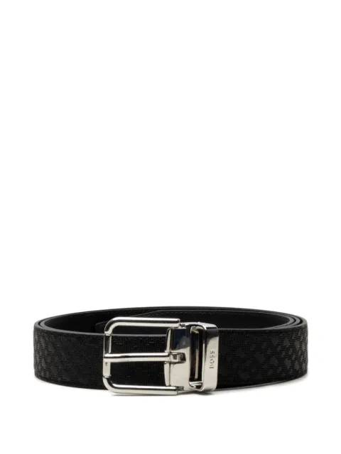 BOSS textured buckle belt