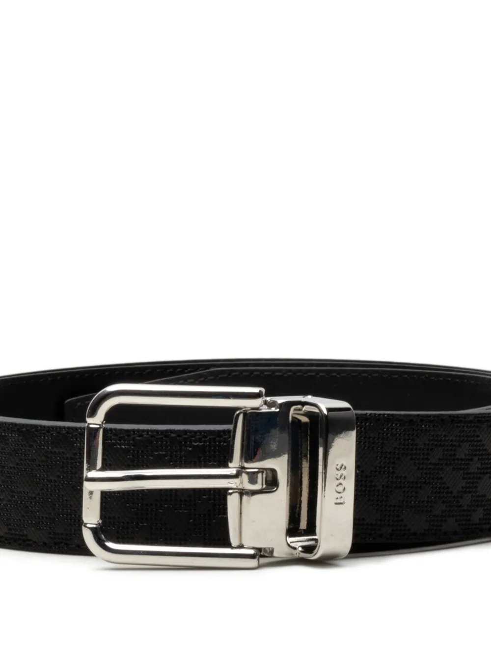 Textured-Buckle Belt