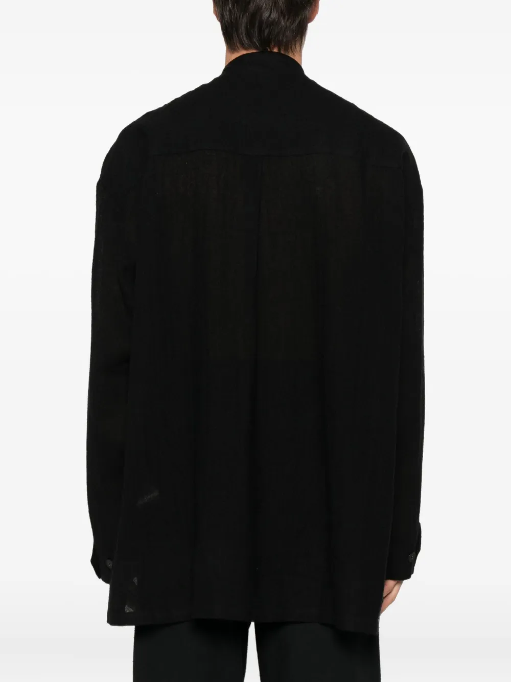 Joe Chia Vare Wool Shirt In Black