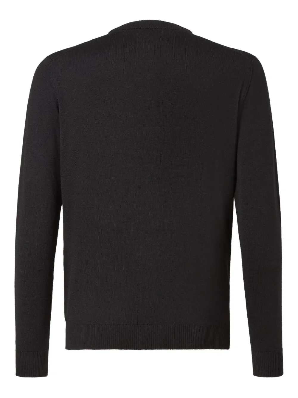 FENDI Trui met logopatch en zak - Zwart
