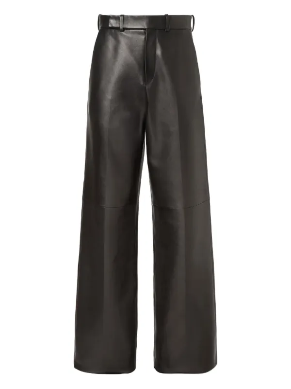 Fendi Lambskin Pants in Black