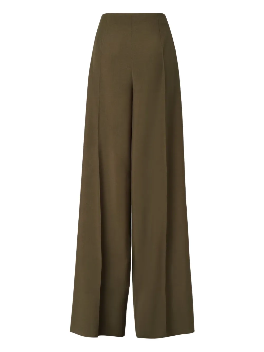 FENDI Geplooide broek van wolblend - Groen