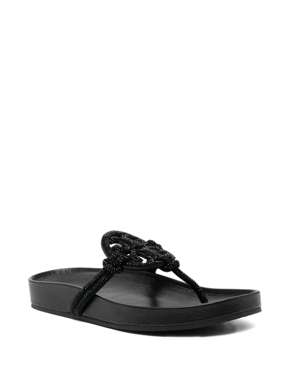 Tory Burch Embellished Sandal In Black